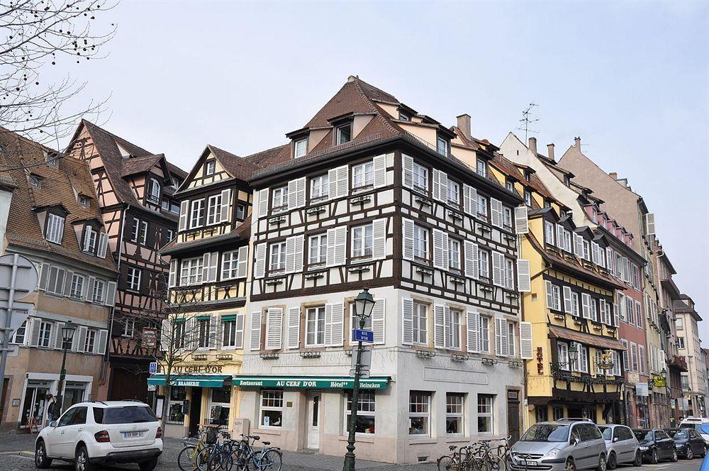 Hotel Restaurant Au Cerf D'Or Estrasburgo Exterior foto